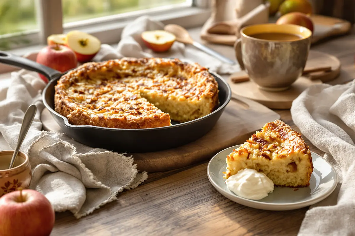 Ce gâteau aux pommes sans four bluffe tout le monde (prêt en 15 min)