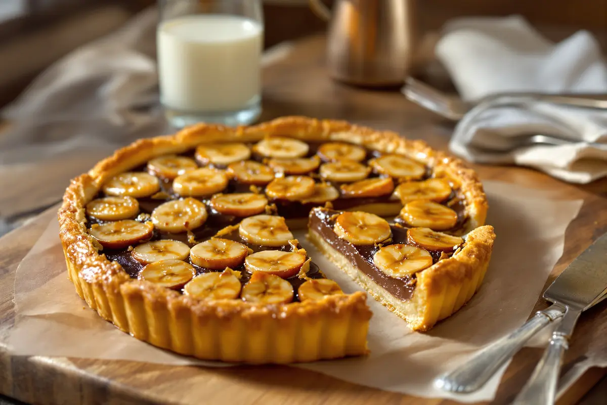 Cette tarte banane-choco croustillante va te rendre accro (prête en 10 min)